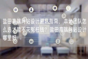 盐田高端网站设计避坑指南，本地团队怎么选才能不花冤枉钱？盐田高端网站设计哪里好